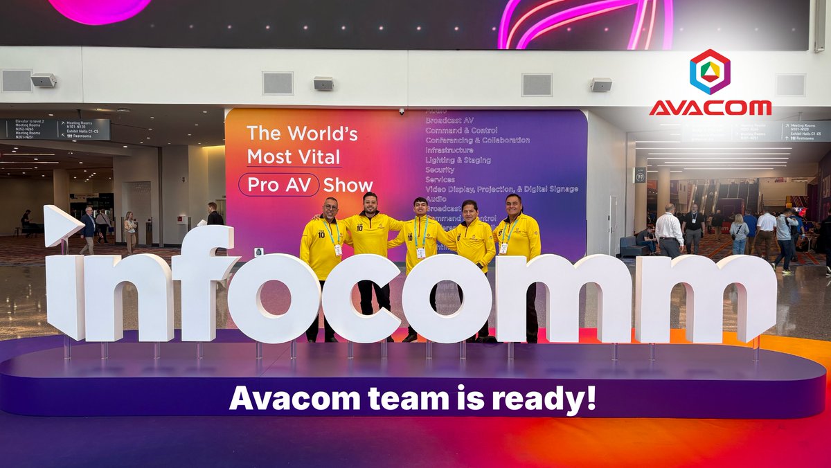 avacomworld's tweet photo. The AVACOM team is at @InfoComm.
We're here to connect with leaders who believe that connectivity should never be a barrier to education. 
Everything is Possible!
#InfoComm2025 #AVACOM #EdTech #DigitalTransformation #OfflineFirst https://t.co/5TNlEh62wo