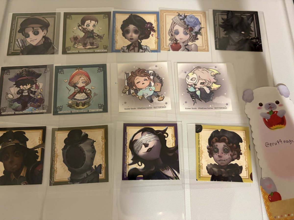 eru99nagi's tweet photo. 交換 譲渡 第五人格 8周年 真髄 特典

譲 医師 墓守 オフェンス レディ・ファウロ 昆虫学者 傭兵 フルゴ 曲芸師 夢の魔女 リッパー 気象学者 囚人 夜の番人
求 同種納棺師＞定価＞異種納棺師
一枚目譲渡は下段含む手渡し(日程は固定参照)
交換の場合手渡し＞郵送
検索からもお気軽にお声掛けください。 https://t.co/EhQe0O1NE8