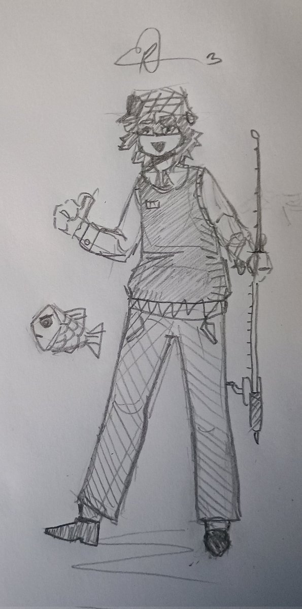RatinLaranja's tweet photo. Eu não sei desenhar peixe :|. . . https://t.co/up7AXJjTdL