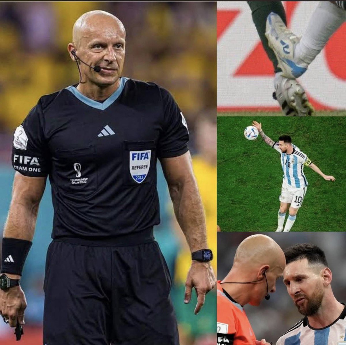 VLourdes97's tweet photo. 🚨Escándalo mundial🚨👇

BASTANTE CURIOSO 

 El árbitro Szymon Marciniak ha arbitrado 6 partidos en 3 Mundiales y 4 han sido a Argentina. 🇦🇷 https://t.co/hWzfICXggS