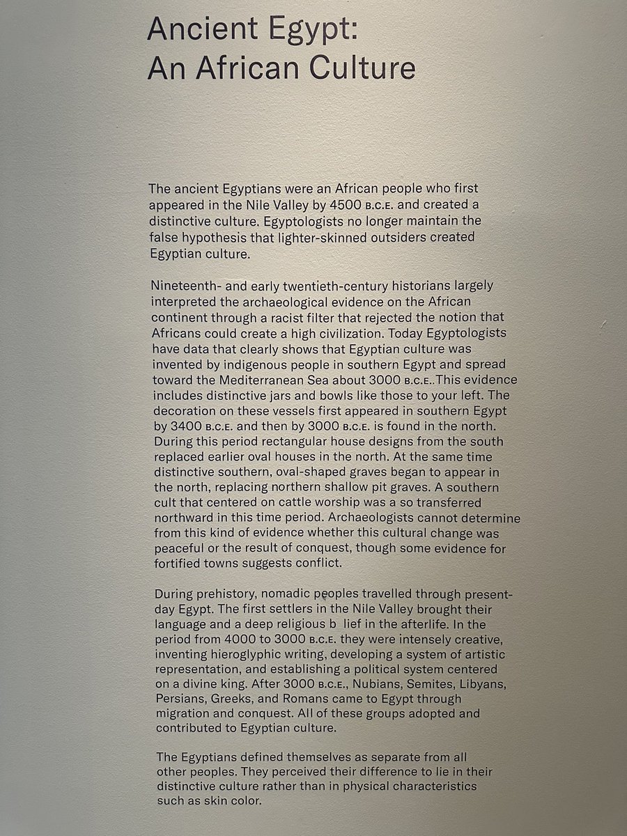 MansaZo's tweet photo. @NEGRO_studiess @TheRealAssasn The Kemetic culture began in the South, in Upper Egypt. The founders were the Naqada culture who were descendants of the Green Sahara.

Here are official on display at Brooklyn Museum in New York City: https://t.co/BKxrRo7YEZ