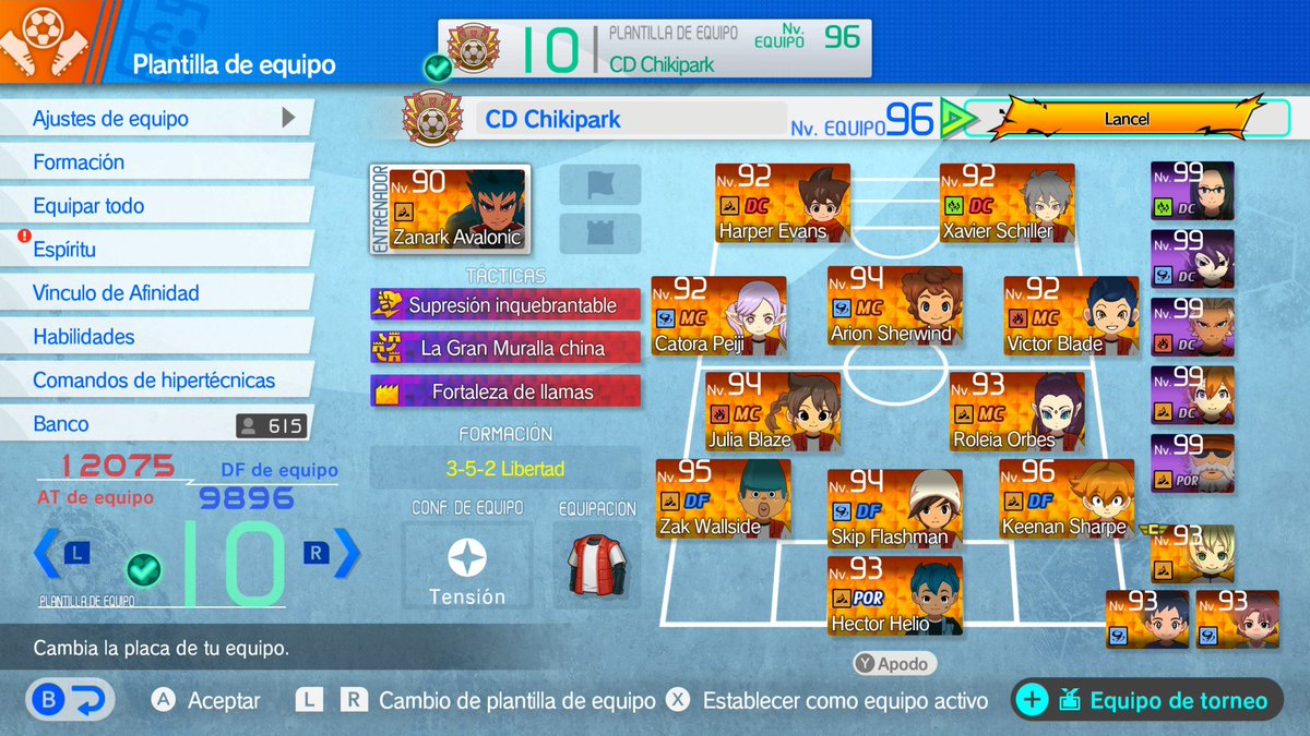 _Lancel_'s tweet photo. Oleeeeeee, el CD Chikipark ha ganado su primer partido en dificultad leyenda, sin hipercargas (no tengo) y sin supertácticas (se me ha olvidado usar la supresión)
Tampoco llevo buenas supertecnicas ni están bien equipados ni tienen judías al maximo . . . #InazumaEleven https://t.co/6UnrygjrO9