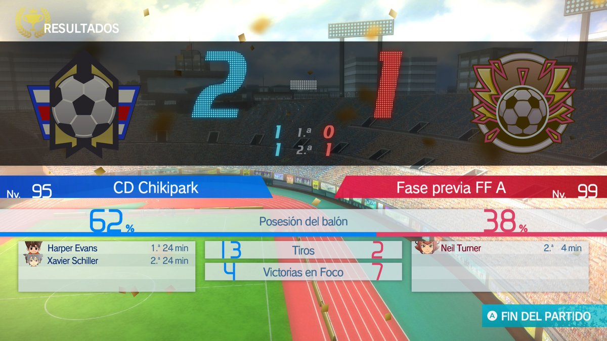 _Lancel_'s tweet photo. Oleeeeeee, el CD Chikipark ha ganado su primer partido en dificultad leyenda, sin hipercargas (no tengo) y sin supertácticas (se me ha olvidado usar la supresión)
Tampoco llevo buenas supertecnicas ni están bien equipados ni tienen judías al maximo . . . #InazumaEleven https://t.co/6UnrygjrO9
