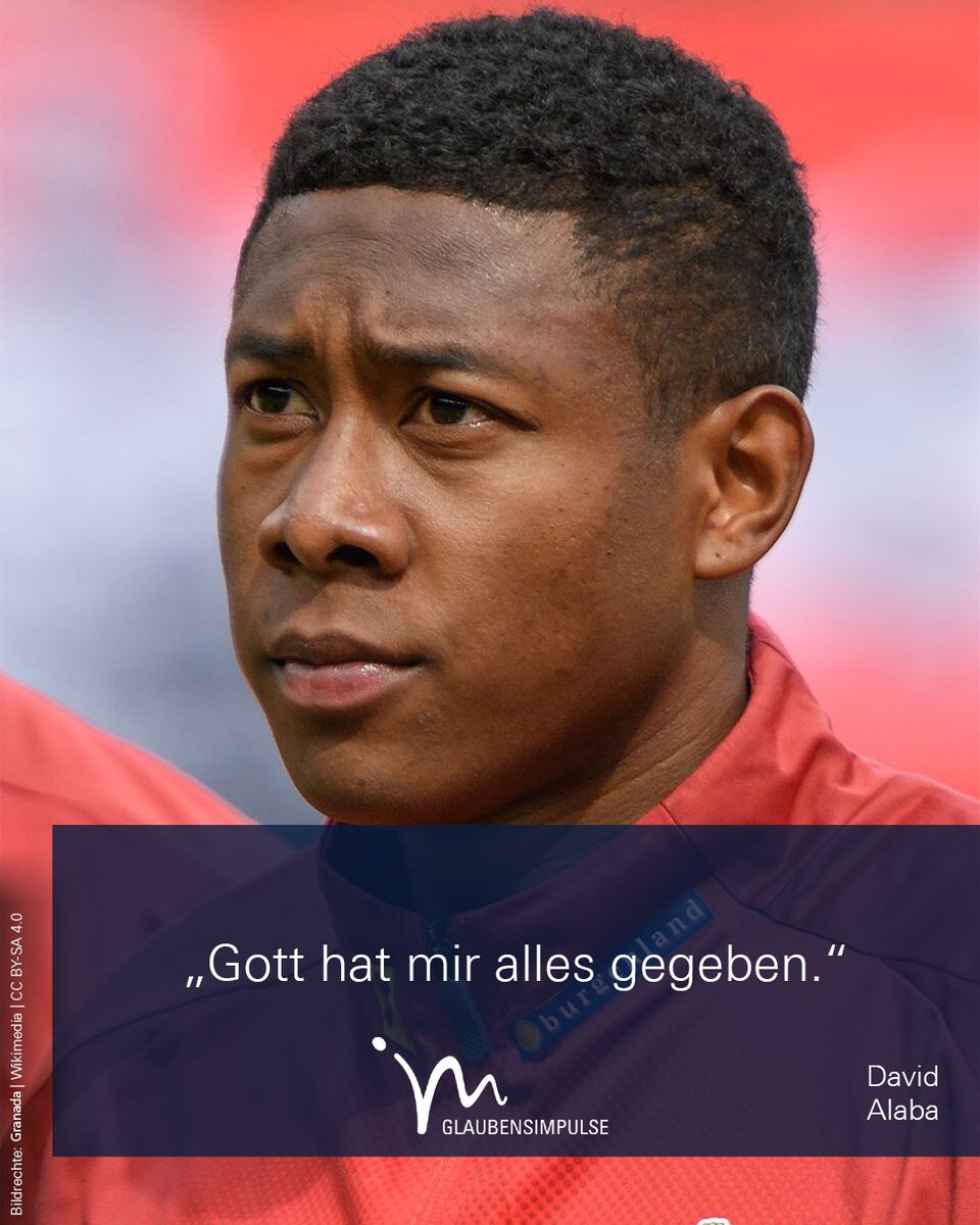 glaubensimpulse's tweet photo. WM-IMPULSE 2026 (07/39)
 
„Gott hat mir alles gegeben.“
 
David Alaba (Österreich)
 
#wmimpulse #glaubensimpulse #WM #WM26 #Alaba #Austria #AustriaVsJordan #davidalaba #glaube https://t.co/gar9rQCwAc