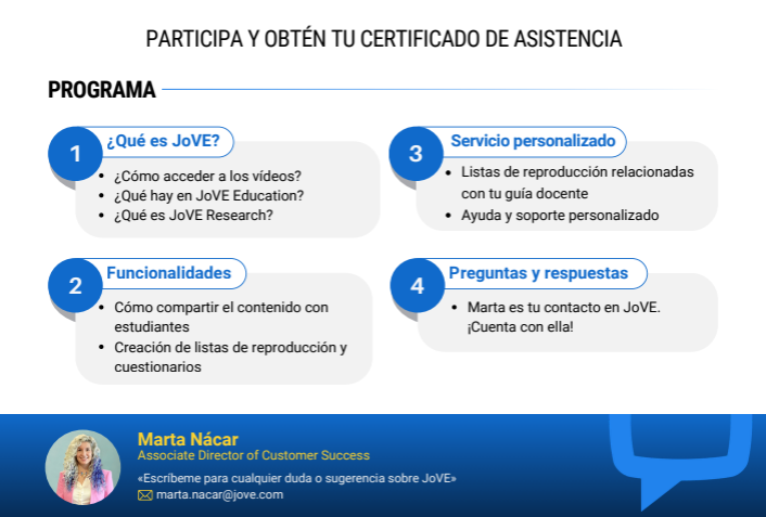 biblioUPM's tweet photo. #tallerdeautores sobre @JoVEJournal permitirá presentar contenidos y colecciones, resolver dudas y ver ejemplos de uso en asignaturas concretas : #traertuportátil : jueves 18/06 de 11 a 13 h. en #salaEchegaray de @caminosUPM : inscripción : [https://t.co/zHSSekytQl] #somosUPM https://t.co/0gp9Y7YoMr