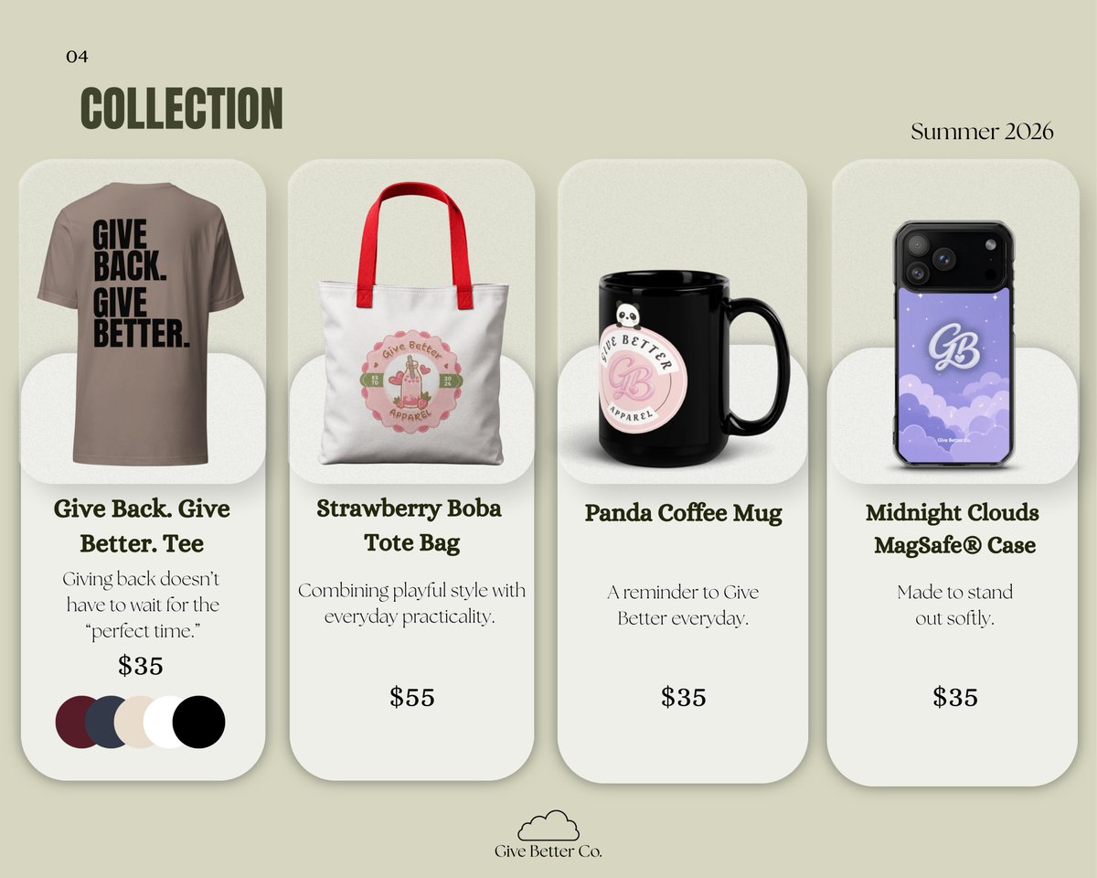 givebetterco's tweet photo. This thread not only shows you our products, but also a little about our mission. We shouldn't have to wait for the "the right time" to create an impact! 

A like, share, or follow goes a lot further than you'd think! 

2/3 https://t.co/48o5AK3kLX