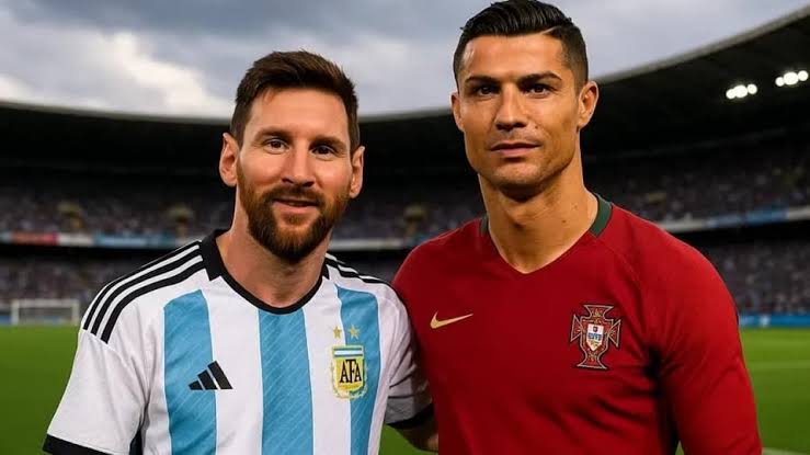 atheistParas's tweet photo. Kids argue Who's Better,
Men just appreciate the Greatness.

#RonaldoOnZEE5 #Messi #Ronaldo 
#Argentina #FIFA #Portugal https://t.co/eWxnkitKVR