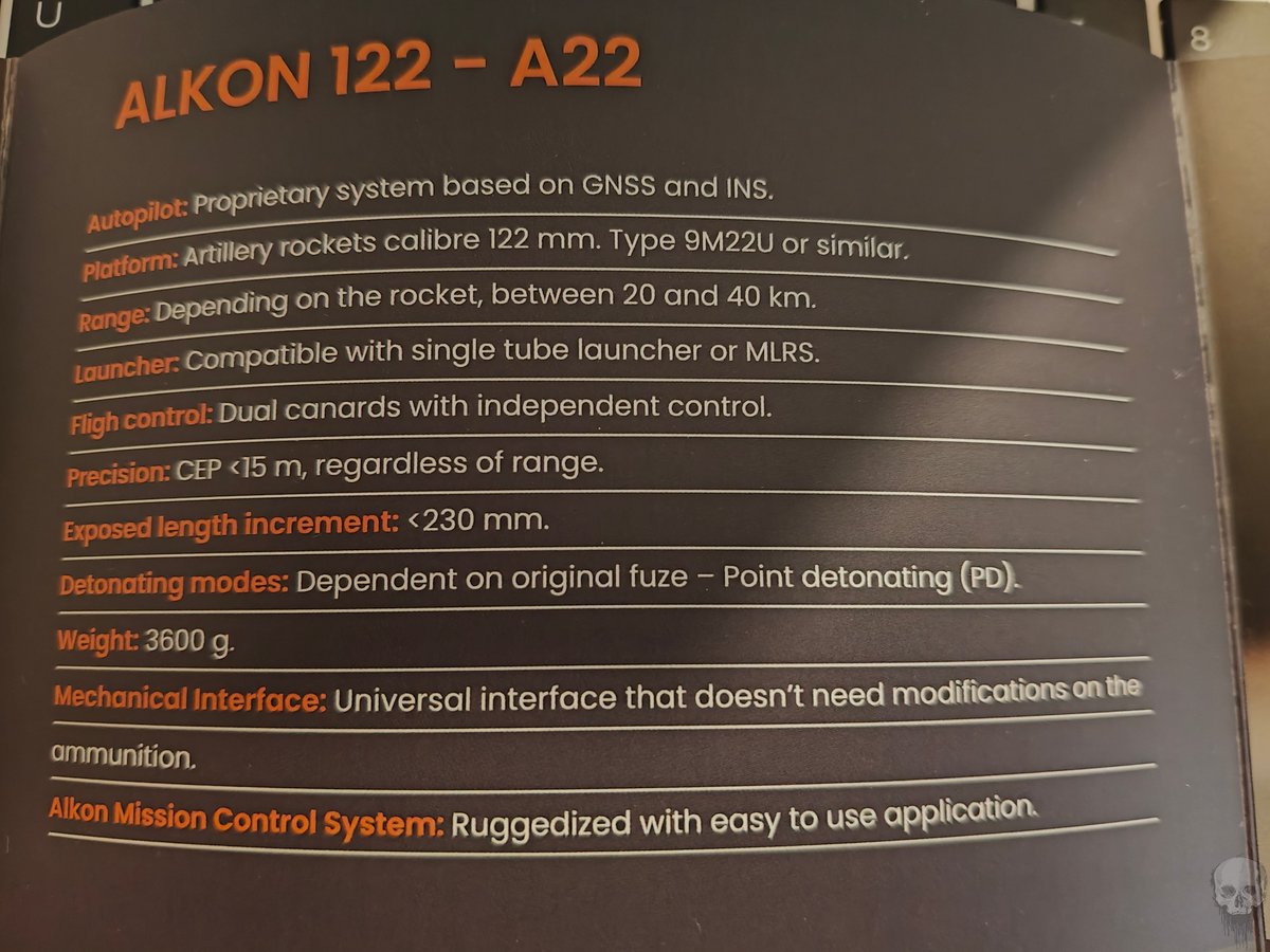 Jeff21461's tweet photo. 🇺🇦 Spoke with a representative of the Spanish EM&E today, and they told me that the company has provided over 10.000 GNSS/INS guidance kits for 122mm Grad rockets to Ukraine since 2023, which allows for a CEP of 15m.

At the request of Ukraine, the company also developed a variant with terminal laser guidance which would allow them to retain a CEP of 3m even in a GNSS-denied environment, which has now entered mass production with at least 1.000 units already delivered to Ukraine since Q1 of 2026.

Both the INS/GNSS and laser homing variants of this kit are completely ITAR-free.