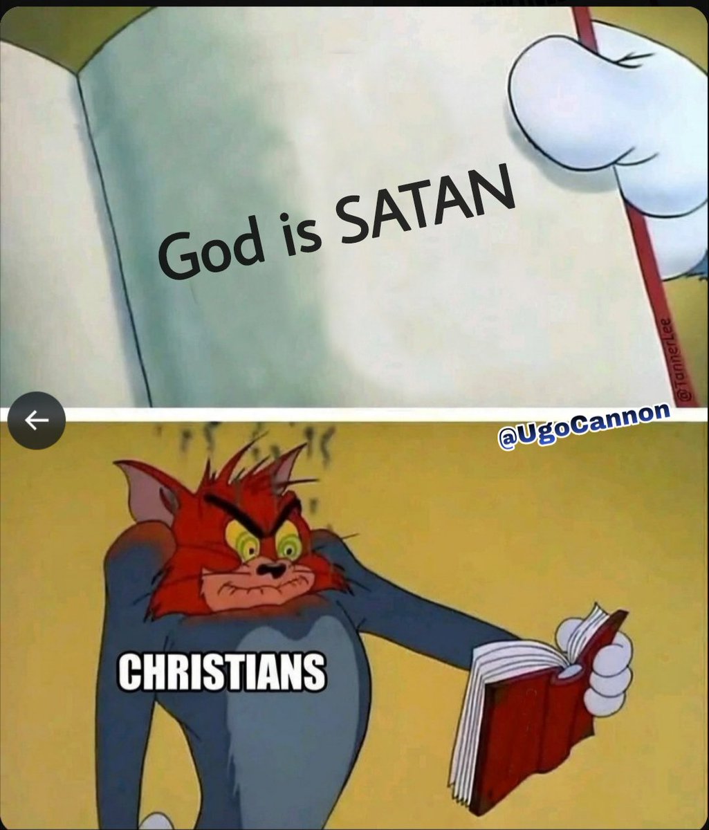 UgoCannon's tweet photo. 🚨God is Satan

2 Samuel 24:1 
Again the anger of the LORD burned against Israel, and he incited David against them, saying, ‘Go and take a census of Israel and Judah.’

1 Chronicles 21:1
SATAN rose up against Israel and incited David to take a census of Israel. https://t.co/SGGpkSfnwH
