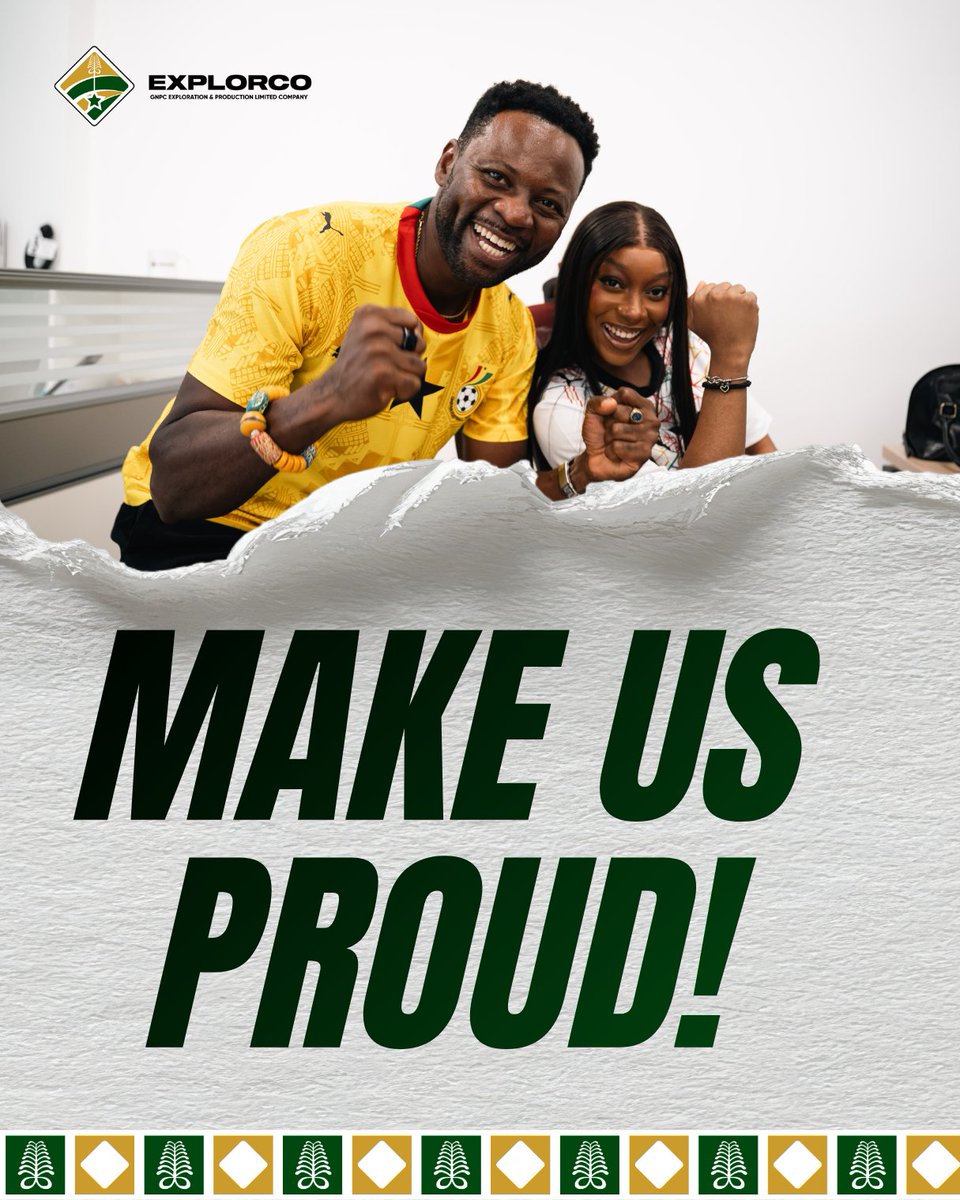 gnpcexplorco's tweet photo. Wear the star. Live the pride. Together for Ghana. Make us proud! https://t.co/8fgpc72ndj