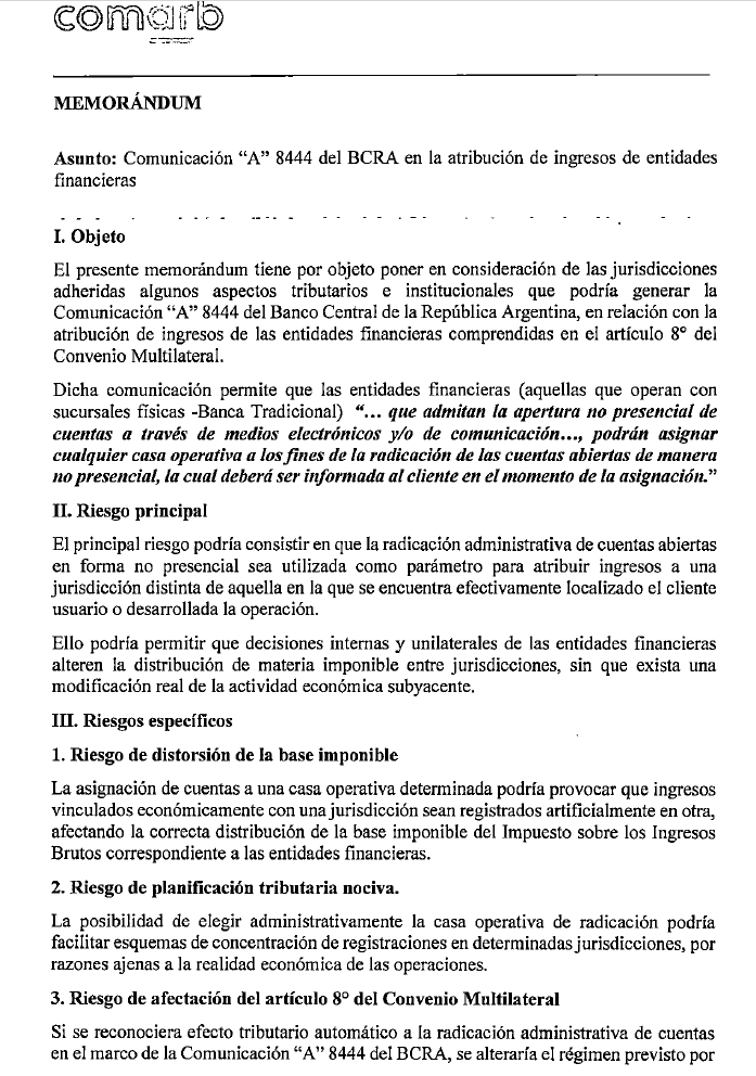 mariogoldmanr's tweet photo. ¿Que podría pasar el abrir no presencialmente cuentas bancarias en otras jurisdicciones? ¿Ingresos Brutos? naaaaa y la moto? y Candela? 
🚨CA del Convenio Multilateral advirte riesgos de la Com A 8444 BCRA https://t.co/OOHbwKekiK
I. Riesgo principal: atribución en otras jurisdicciones
II. Riesgos específicos: distorsión base imponible, planificación tributaria nociva, criterios de atribución 
III. Riesgo sobre terceros contribuyentes
Me acordaba de este posteo y la importancia del análisis tributario profesional en todas sus dimensiones...