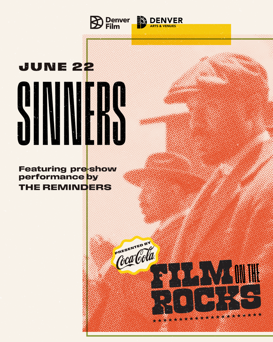 RedRocksCO's tweet photo. “You keep dancing with the devil, one day he’s gonna follow you home.”

Don't miss a screening of "Sinners" w/ pre-show performance by The Reminders, coming up this Monday, June 22 at the next Film on the Rocks presented by Coca-Cola 🎞️

Grab tickets 👉 https://t.co/NsK2RRZyWy https://t.co/lW0ZZl8YTd