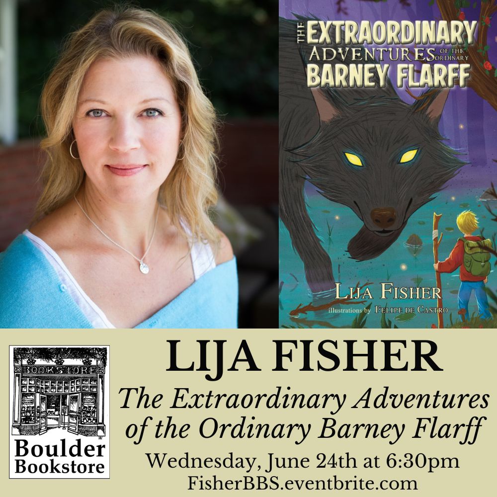 boulderbooks's tweet photo. Join us next week when local author @LijaFisher will speak about and sign her new children's book, "The Extraordinary Adventures of the Ordinary Barney Flarff"! This is a FREE kid's event, RSVP to attend here: https://t.co/obX05YPSPt https://t.co/aFITAssm87