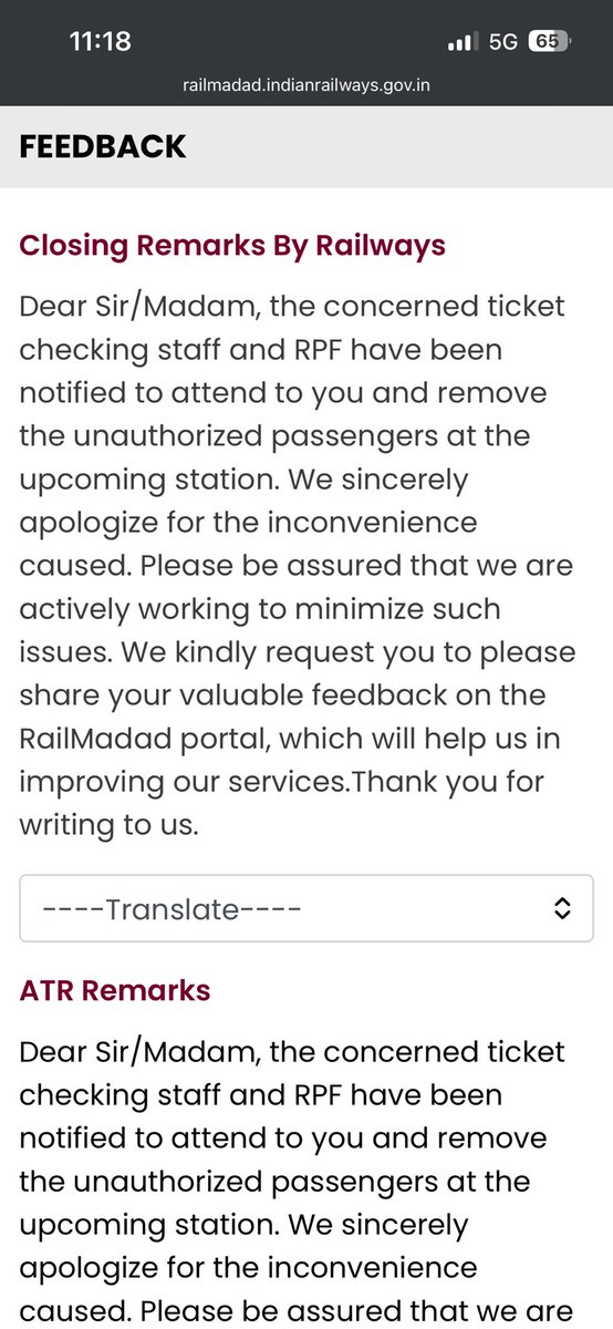 07Shushant's tweet photo. @RailMinIndia @bihar_police @RailMadad closed my ticket without reaolving😂😂😂 RIP public safety. Jai ho Bihar and Indian Railway https://t.co/hWLRjAQvR7