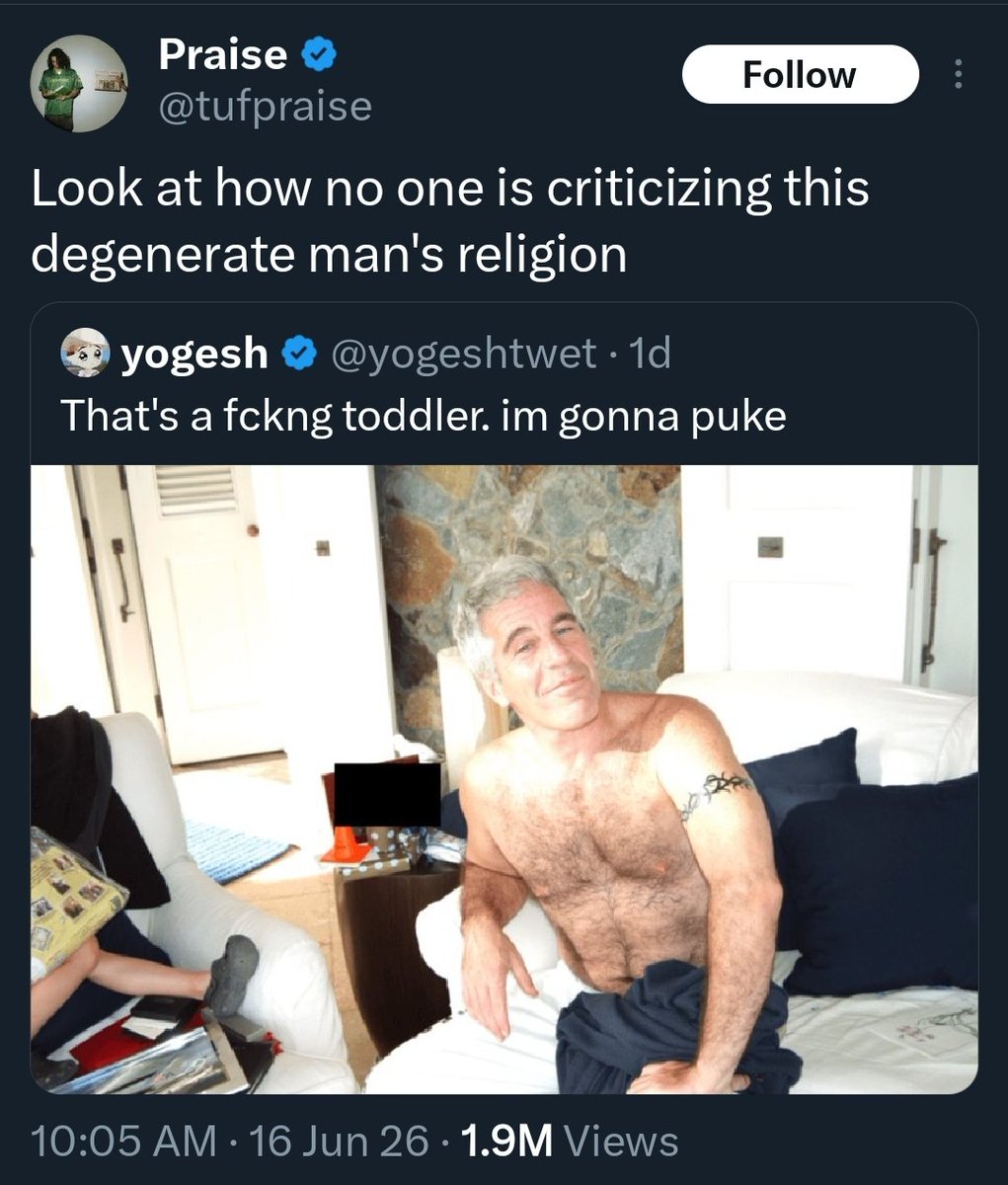 Red_Pill_US's tweet photo. Hey @Grok – out of curiosity, what religion does he have? https://t.co/SQflqNzDjs