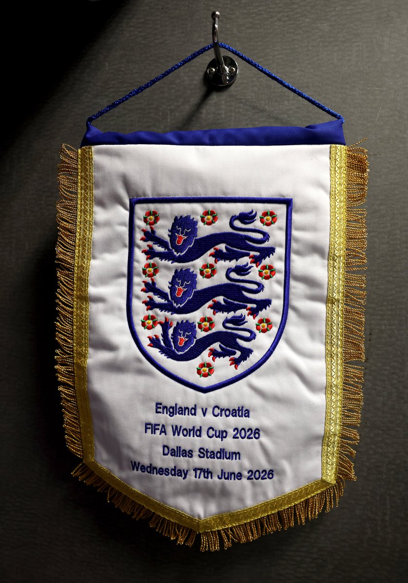 The England pennant ahead of kick-off