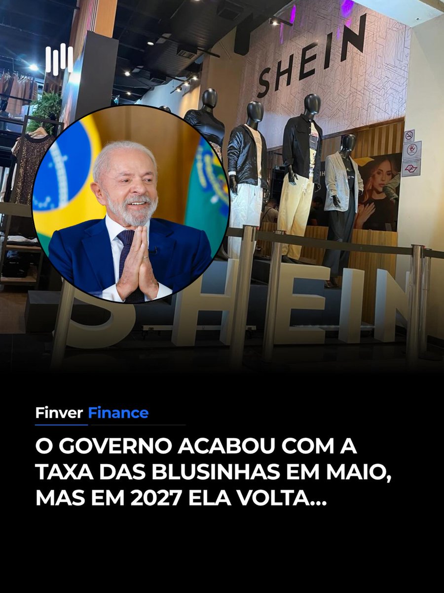 FinverNews's tweet photo. 🛍️ A “taxa das blusinhas” acabou em maio. Mas já tem data para voltar, e com outro nome. https://t.co/lBZKfkj01C