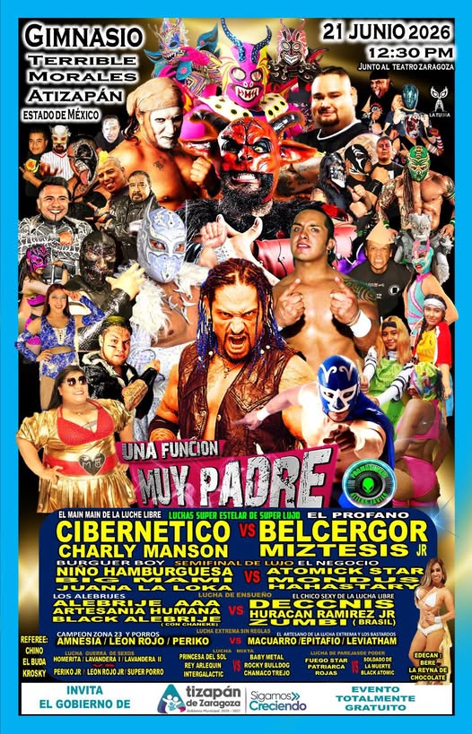GobAtizapan's tweet photo. ¡Celebremos a papá con mucha emoción y diversión!
Con motivo del Día del Padre, llevaremos a cabo una gran función de lucha libre. Te esperamos este 21 de junio en el Gimnasio Terrible Morales para disfrutar en familia de una tarde llena de adrenalina y entretenimiento. https://t.co/Afr5CSJJJO