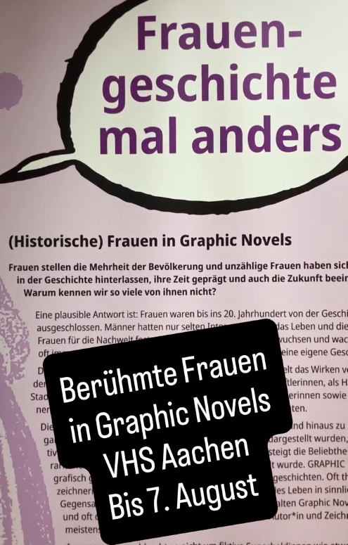 klarmann_ac's tweet photo. Derzeit ist in der VHS Aachen die Ausstellung „Berühmte Frauen in Graphic Novels“ zu sehen.

Video und kurzer Infotext
▶️ https://t.co/l2uopFE2Ze

#aachen #vhs https://t.co/LmFb6sxC1o