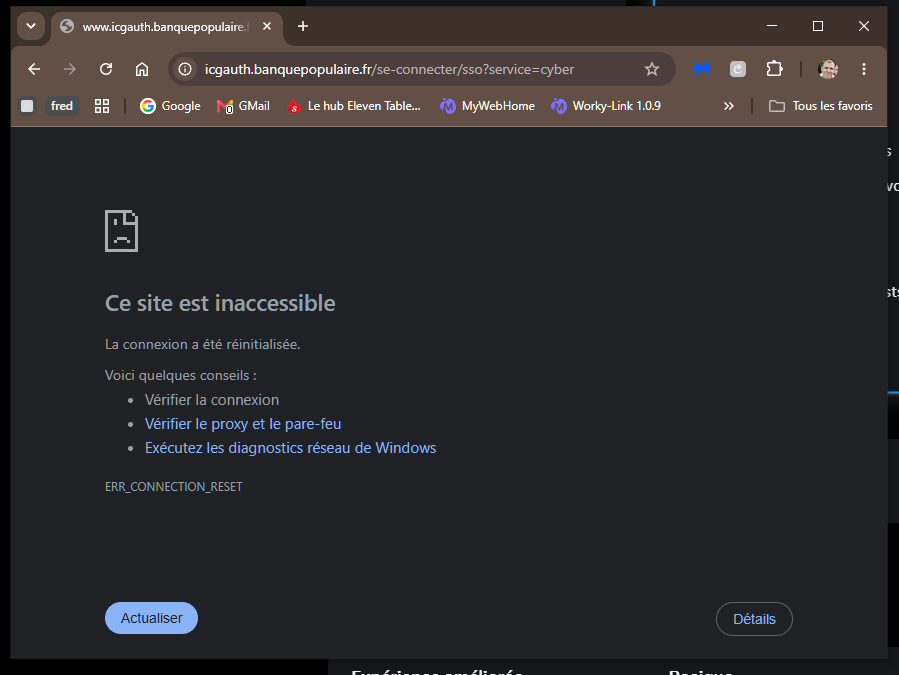 frabeth's tweet photo. @BanquePopAura : Impossible de se connecter, que ce soit depuis l'appli Web ou Mobile...
... Et oui, ma connection Internet correcte (c'est grâce à elle que je publie actuellement).
Une idée ? https://t.co/28gdvYVrdQ