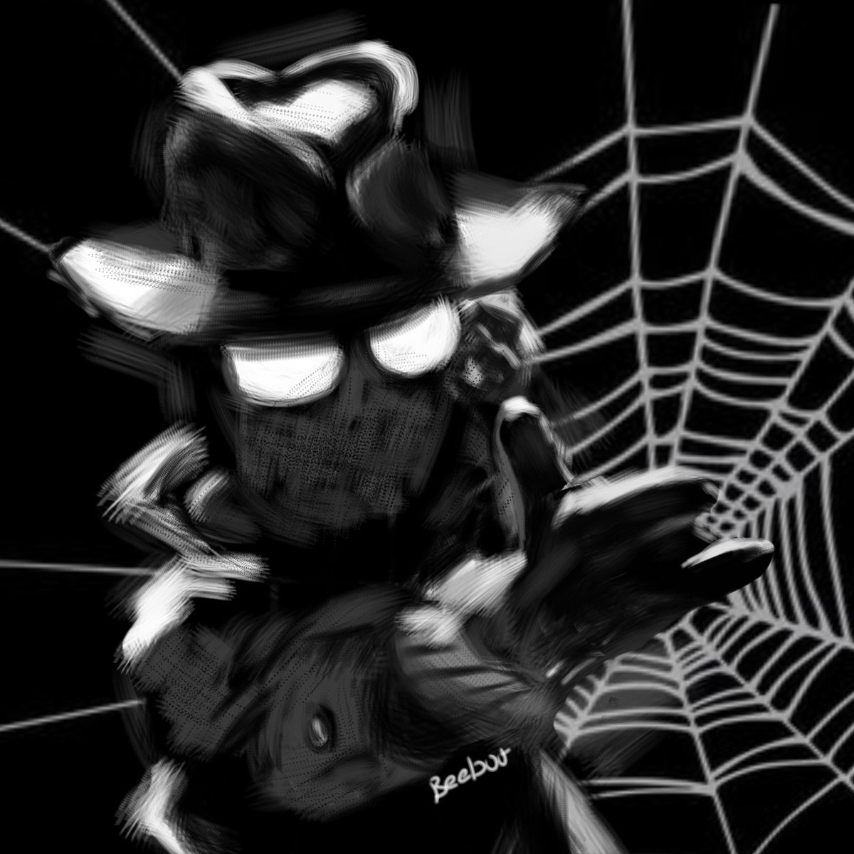 beebootnj's tweet photo. Tried Monochrome with Spider-man Noir (enjoyed the showw) https://t.co/n2frSRCtO9