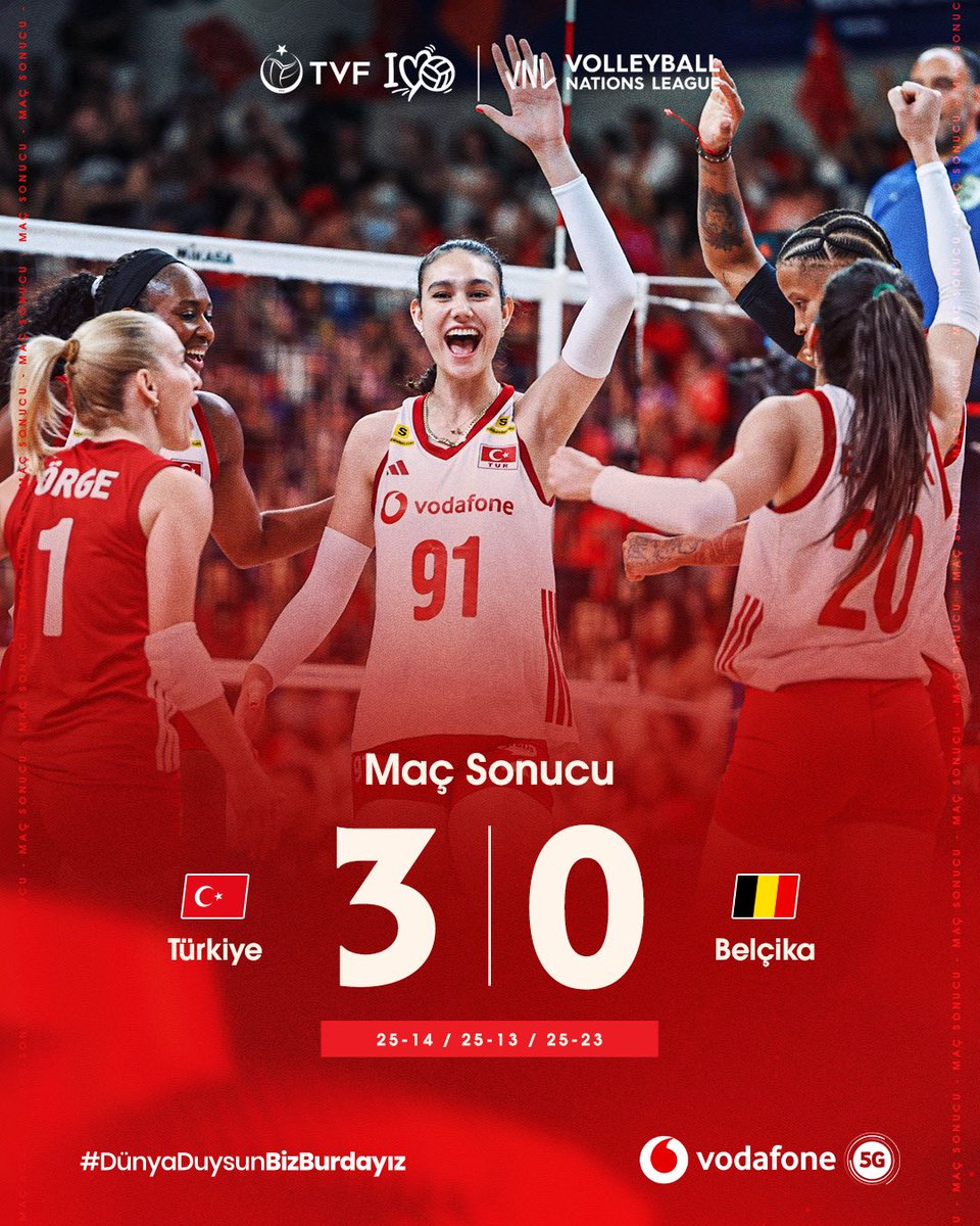 TVForgtr's tweet photo. Filenin Sultanları 2026 FIVB Voleybol Milletler Ligi’nde Belçika’yı 3-0 mağlup ederek kendi evlerindeki ilk maçlarında ilk galibiyetlerini aldılar! 🔥 https://t.co/FOGS3B8YF8