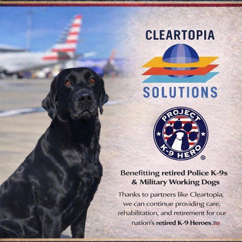 ProjectK9Hero's tweet photo. Proud to recognize Cleartopia Solutions for their continued support of Project K-9 Hero and their commitment to our mission through initiatives like Performers for Paws.

We’re grateful to stand alongside companies that choose to give back.

https://t.co/2qdKrGnMvG https://t.co/tA9tcYv5kt