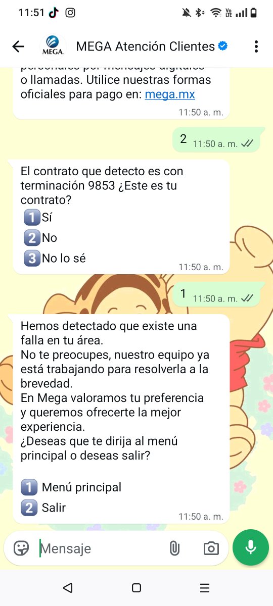 Yayis2512's tweet photo. @Megacable Para que contratar, si siempre tienen "falla en tu area"  y no me dan opción de hablar, reportar o darme algún número de folio. 
Son varias veces las que sucede y siempre es lo mismo. https://t.co/lJLPz4fwJo