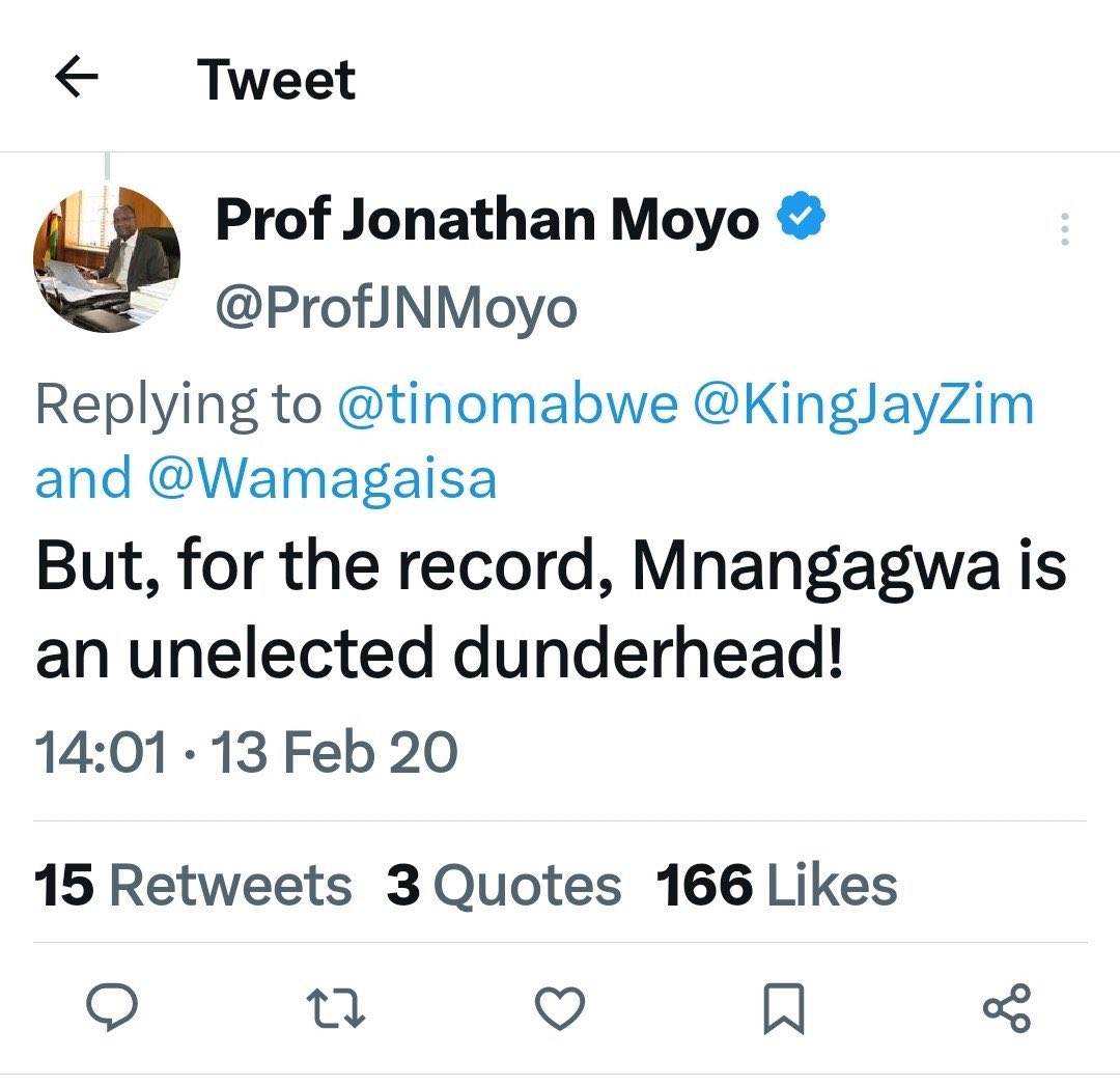 NicholasGova's tweet photo. @MulakazuvaL @edmnangagwa @BarakaZaire @angelofhope_zim @dereckgoto @Tinoten53374277 @Twinsis50497431 @ZimFirstLady @ZANUPF_Official @marapira_farai @munyamachacha @bulawayoblue Ever since taingoziva kuti ku VID unotonyora manje ED arikutnyora kubva kuna comedian its artificial powers be it kana aine nharo ngambofamba muna Mhlanga muMbare anotemwa ne Avo uyu mhani hapana anomuda nembwa dzese https://t.co/QvkBLIpxmE