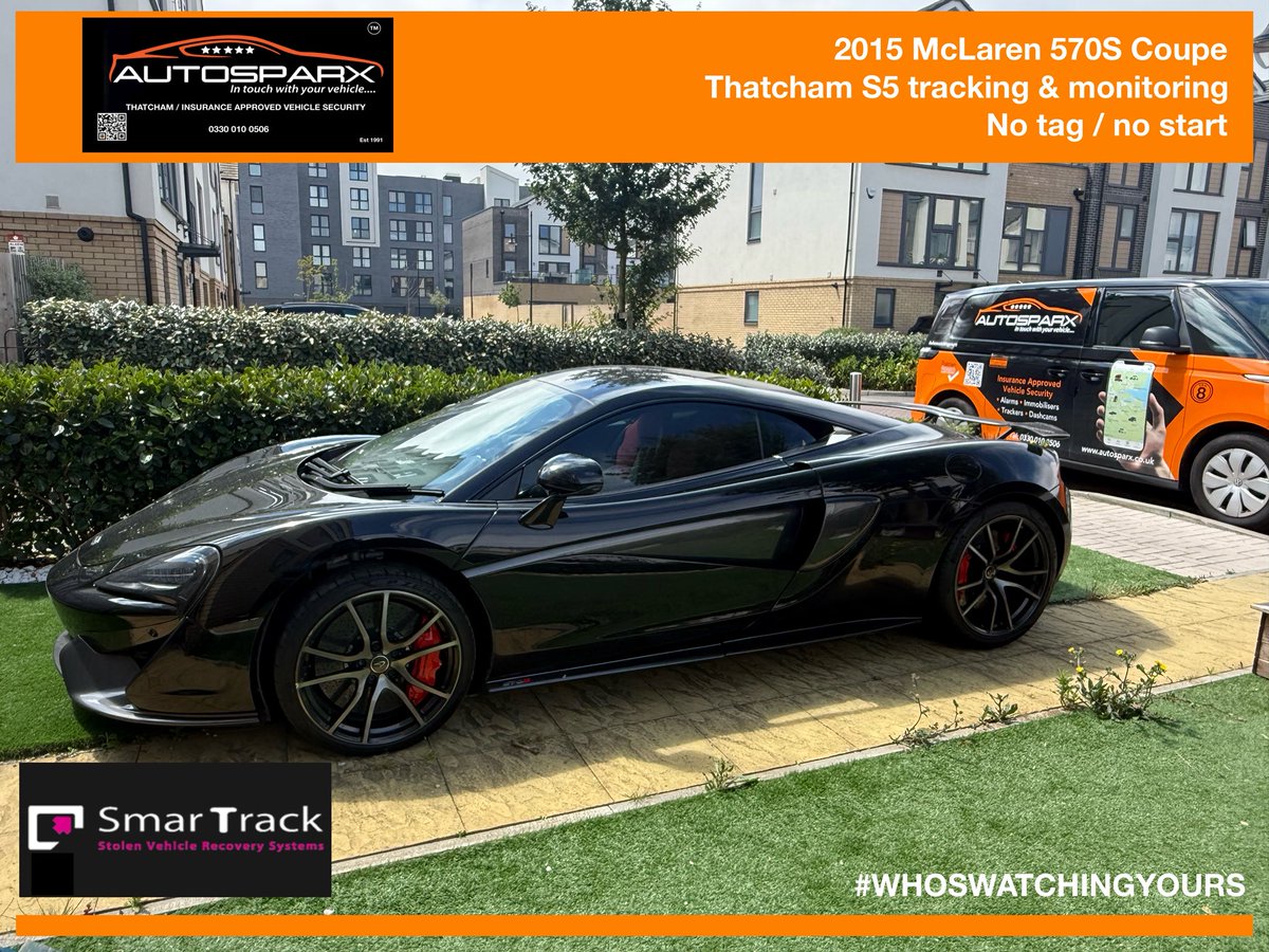 Autosparx's tweet photo. A #Mclaren for a #Thatcham accredited #insurance approved @globaltele #smartrack S5+immob #security installation by #Autosparx mobile installation team in #kent today.
#whoswatchingyours https://t.co/GbtXtNz4rh