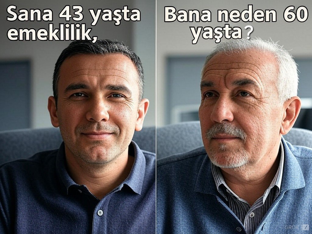 cihat_yilmaz's tweet photo. 🛑 EYT yasası sonrası ortaya
Emeklilikte Yaş Adaletsizliği çıktı.

❌️ Biri 43 yaşında, biri 60 yaşında emeklilik mi olur?

#KademeHaktırVerilecek
#EmeklilikteYaşAdaletsizliği
#YaşAdaletsizliğineTakılanlar https://t.co/pGd9aO5MG9
