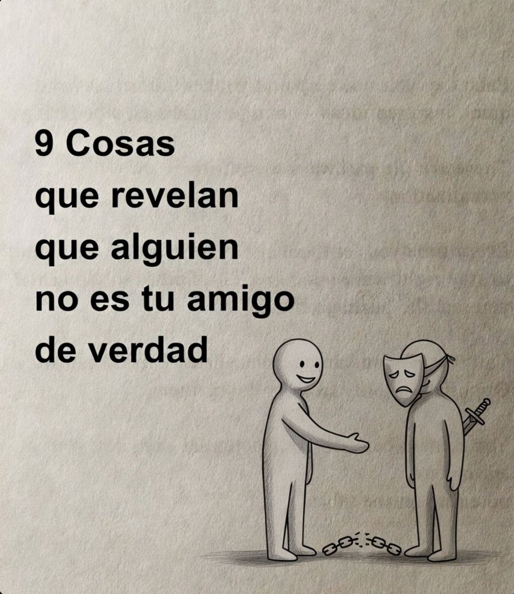 IronStrategy's tweet photo. 9 Cosas que revelan que alguien no es tu amigo de verdad 

- Hilo - 🧵 https://t.co/879bjL0o8y