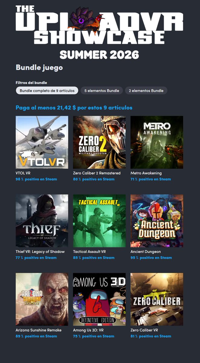 Re2Luck's tweet photo. Upload VR Summer (9 artículos) por 21,42 dólares en Humble Bundle https://t.co/1SGst6YOZX #ad https://t.co/8MoatrwJfW