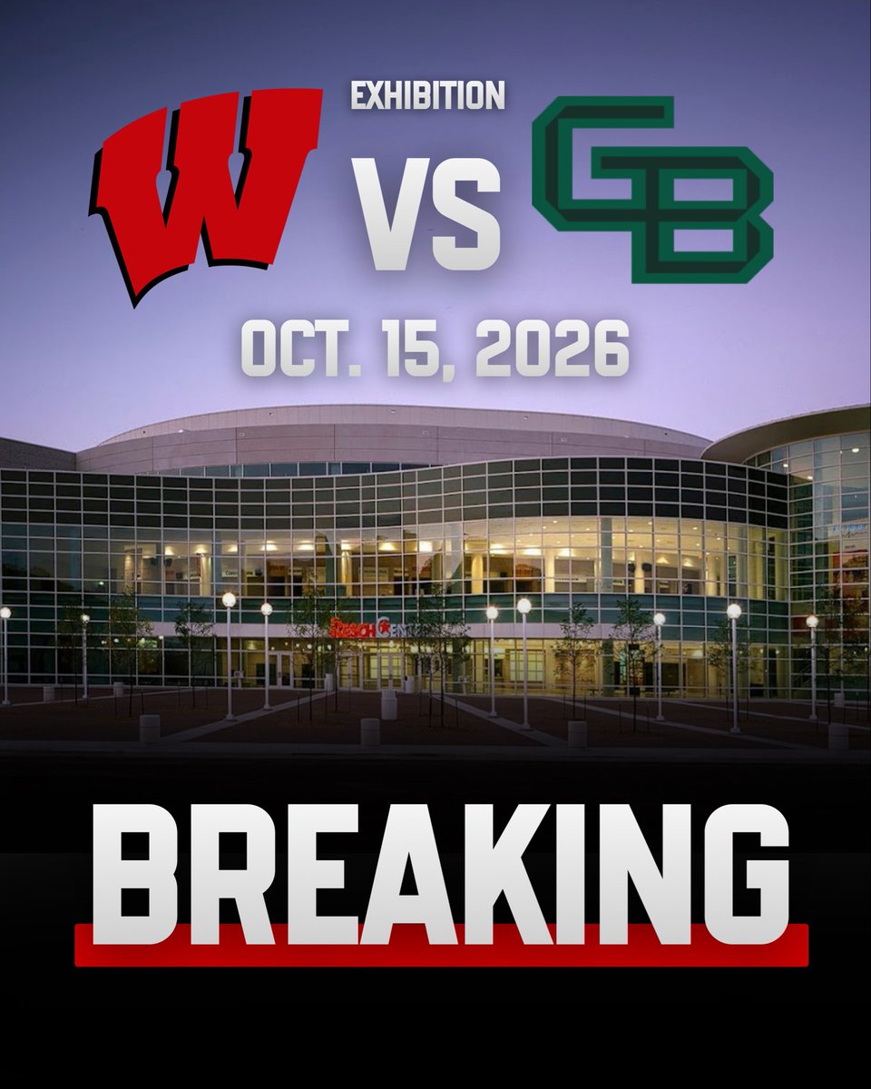 BarstoolGB's tweet photo. On Thursday, October 15, 2026, the Wisconsin Badgers will face the Green Bay Phoenix at the Resch Center in an exhibition matchup. It may not count in the standings, but it’s a chance for Green Bay to show exactly who they are against the Badgers. GO NIX! https://t.co/LYmHwRYzIV