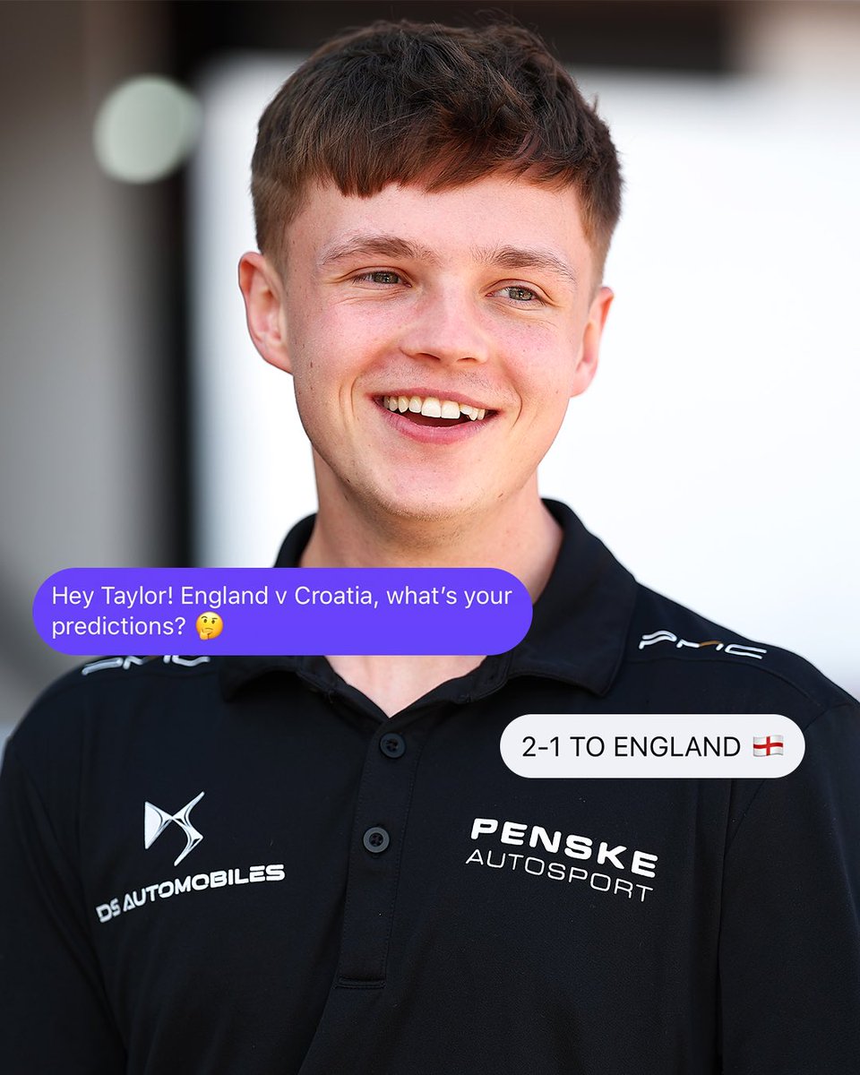 FIAFormulaE's tweet photo. The English lads submit their predictions. 

Who you got for England v Croatia? 👀

￼#FIFAWorldCup #FormulaE #Motorsport #Racing https://t.co/CXaw6oSwNX