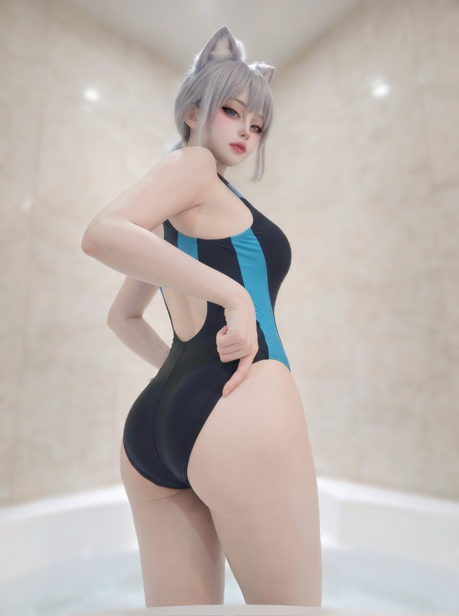 cos_s2ais2's tweet photo. ブルアカ - シロコ水着 cosplay💕

#コスプレ #ブルアカ #cosplay #ブルアカコスプレ #BlueArchive #블루아카 #砂狼シロコ https://t.co/gFt70YCO5m