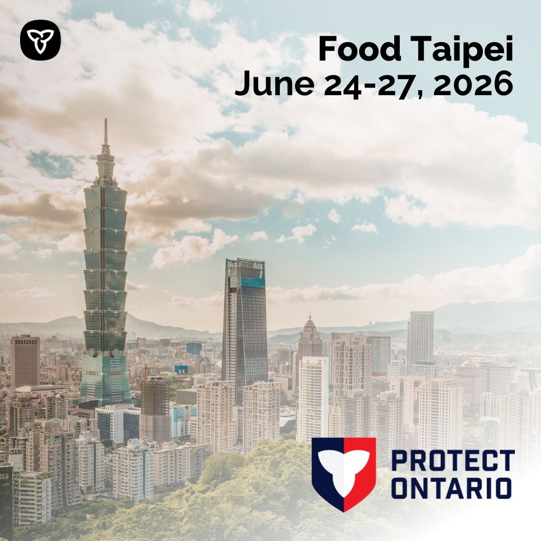 Picture of Taipei, Taiwan city centre with text: ”Food Taipei June 24-27, 2026”.