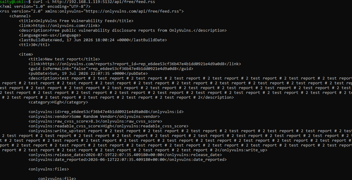 PerkinsFund's tweet photo. RSS, XML, and JSON feed is ready for OnlyVulns

OnlyVulns is completely opensource, you can view the source code here: https://t.co/eTsnwyxFP1 https://t.co/RzNdJKGqXa