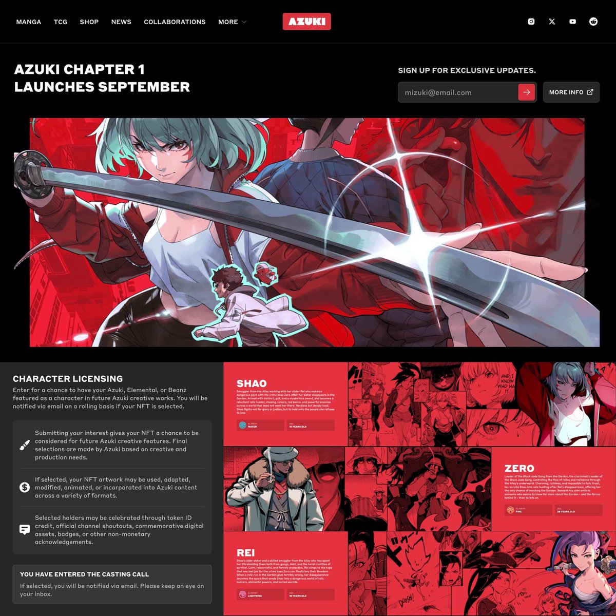 ICYMI: @Azuki just got a full website refresh Clean navigation