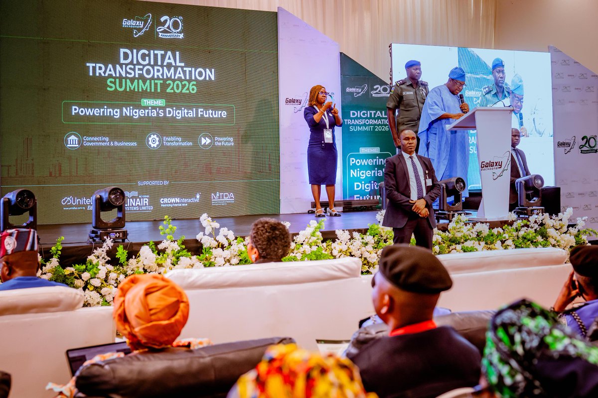 SGFAkume's tweet photo. Under President Bola Tinubu’s Renewed Hope Agenda, we are prioritizing innovation, transparency, institutional efficiency, inclusion, and economic growth. I called on all tiers of government to deepen collaboration and accelerate digital transformation nationwide. #DTS2026 https://t.co/VQOaXQEJqe