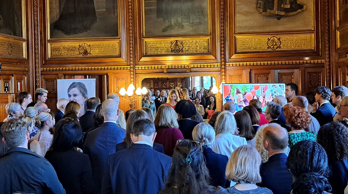 SKinnock's tweet photo. Always emotional to speak about my dear friend Jo and the impact she had.

It was wonderful to hear from her two children who spoke with such eloquence about their mum - and sister Kim, who is carrying the flame for the politics Jo fought for with such verve and passion. https://t.co/6WNSzOXqbz