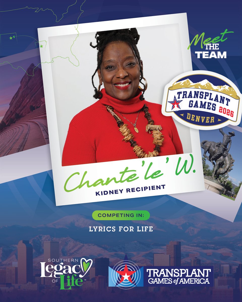 DonateLifeAR's tweet photo. As our athletes and supporters arrive in Denver for the 2026 Transplant Games of America, we're excited to highlight additional members of Team Arkansas! Be sure to follow along as we share updates, photos, and results from the Games all week long.🏅 #TGA26Denver #DonateLife https://t.co/2NPTrx8p7E