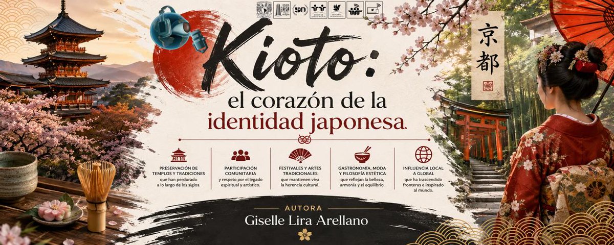 HorizontesInter's tweet photo. Todos sabemos que Tokio y su cultura es conocida pero la identidad va más allá del anime o lo que conocemos, la Lic Giselle Lira Arellano nos explica que Kioto es clave para la identidad japonesa, te invitamos a descubrir y envolverte en la cultura de Japón. #HI #Japon https://t.co/GKQHFEJ3lC