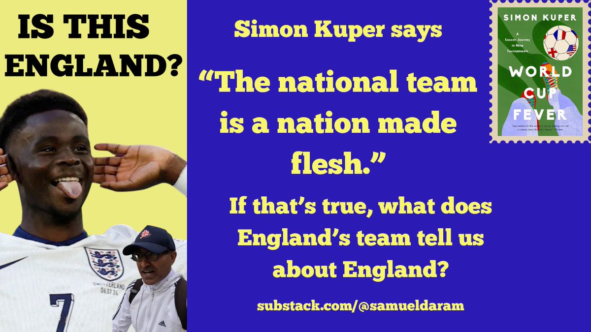 Samuel_Daram's tweet photo. At 13, after fleeing the Sri Lankan civil war, I saw John Barnes and felt I belonged.

Now I watch Bukayo Saka and wonder:

Is this England?

Or is it something even more interesting?

#WorldCup2026 #ThreeLions https://t.co/3vr55HtFvW