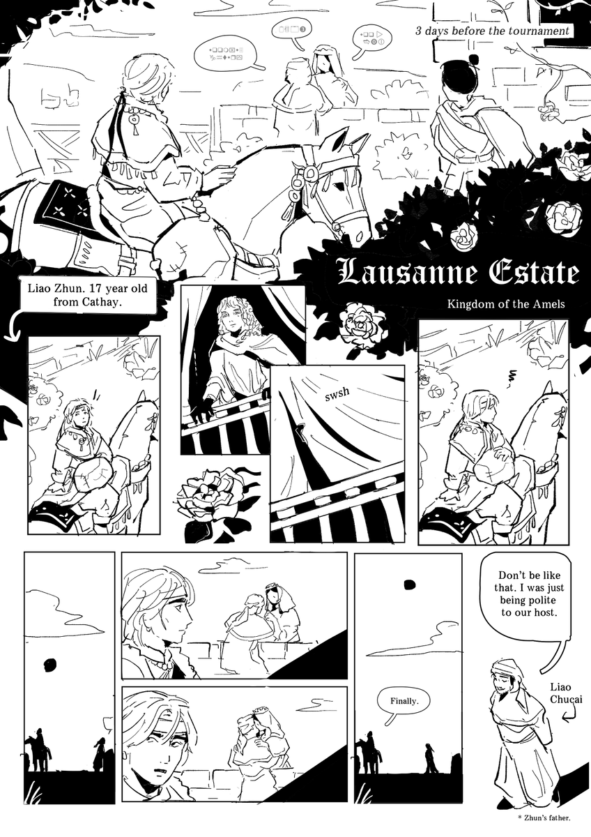 brightmyth's tweet photo. [oc] Hastilude intro comic for Liao Zhun https://t.co/BNUGPqmdLq