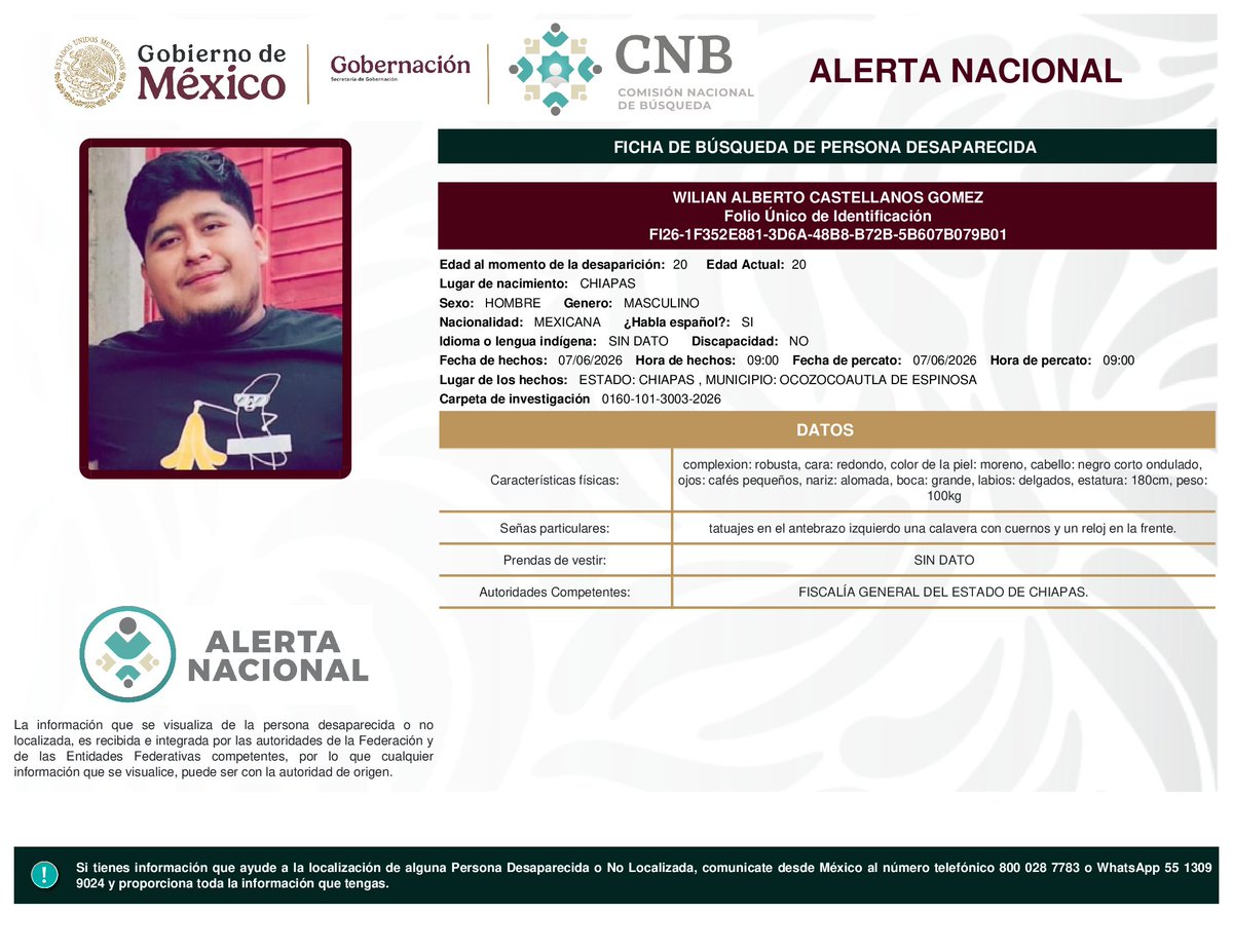 Comisión Nal. de Búsqueda Mx tweet media