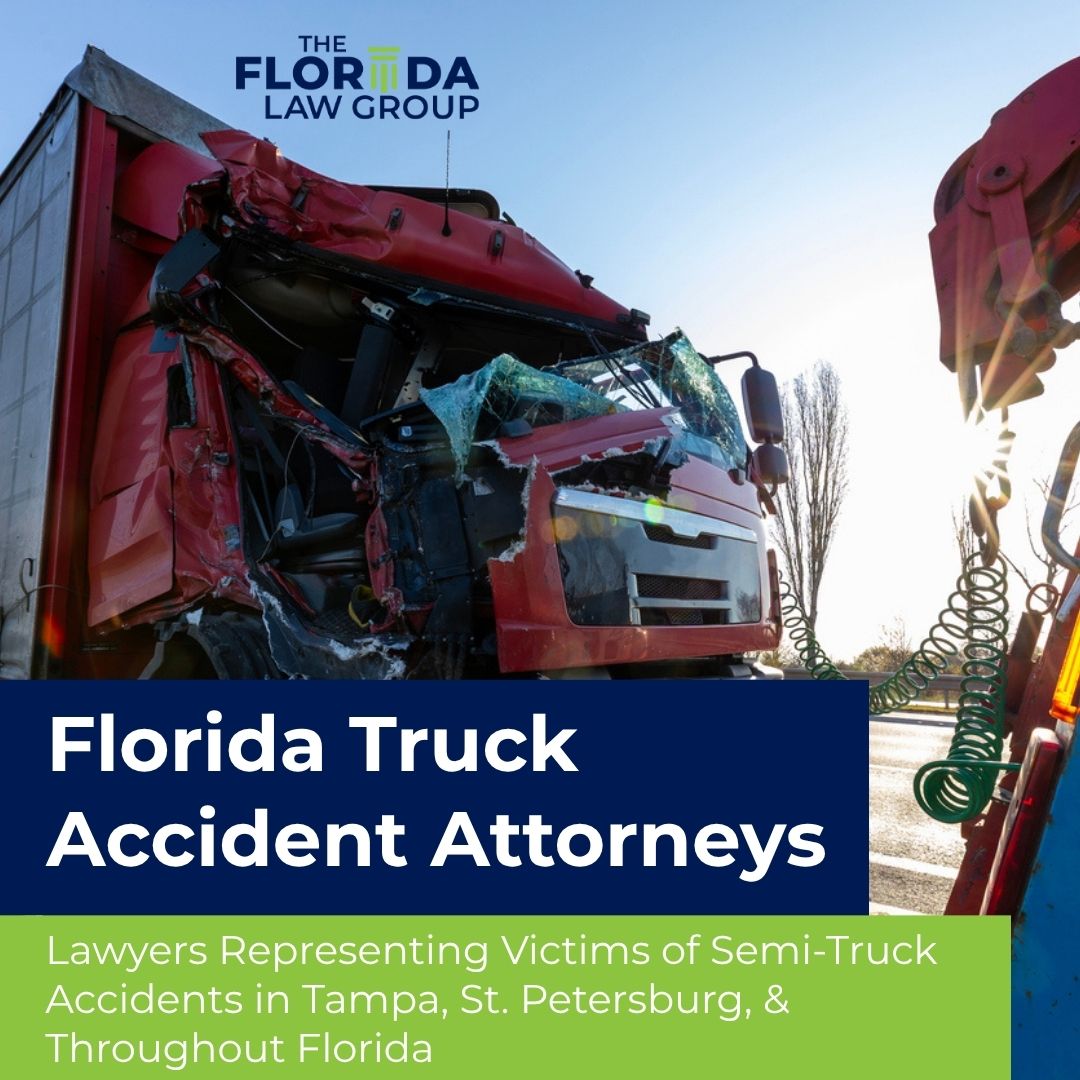 thefloridalaw's tweet photo. Truck accidents often leave victims facing devastating injuries, overwhelming medical bills, and an uncertain future. Because commercial trucks are so much larger than passenger vehicles, even a single moment of negligence can lead to catastrophic consequences. Far too many of these crashes are caused by preventable behaviors like speeding, distracted driving, tailgating, or driver fatigue.

At The Florida Law Group, we believe injured victims should not be left carrying the financial burden of someone else’s negligence. Our team is committed to helping those harmed in serious truck accidents pursue the compensation they deserve and holding negligent parties accountable. https://t.co/Wcfhzzo0vu

#TheFloridaLawGroup #FloridaAttorneys #PersonalInjuryLaw #JusticeMatters #LegalAdvocacy #InjuredInFlorida #TrialReady #ClientFocused #AccountabilityMatters #FloridaJustice #TruckAccident #TruckAccidentAttorney