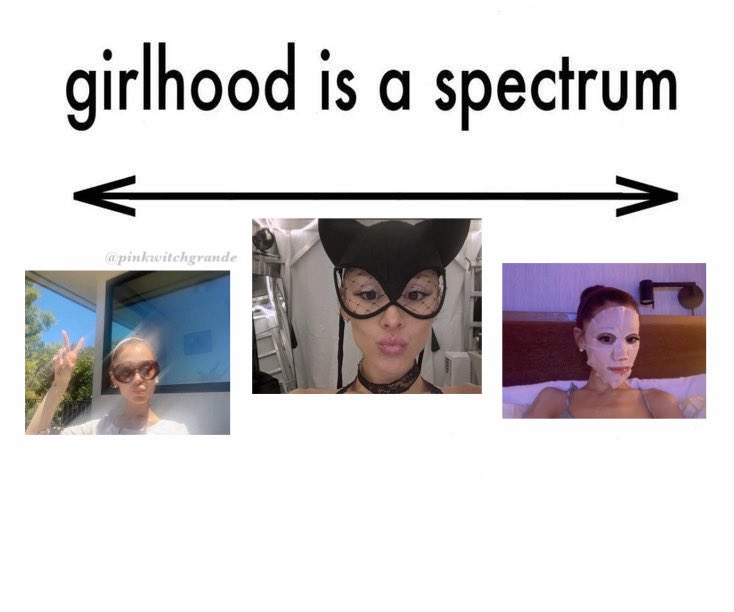 pinkwitchgrande's tweet photo. girlhood is a spectrum ♡ https://t.co/kdCal3DbXL