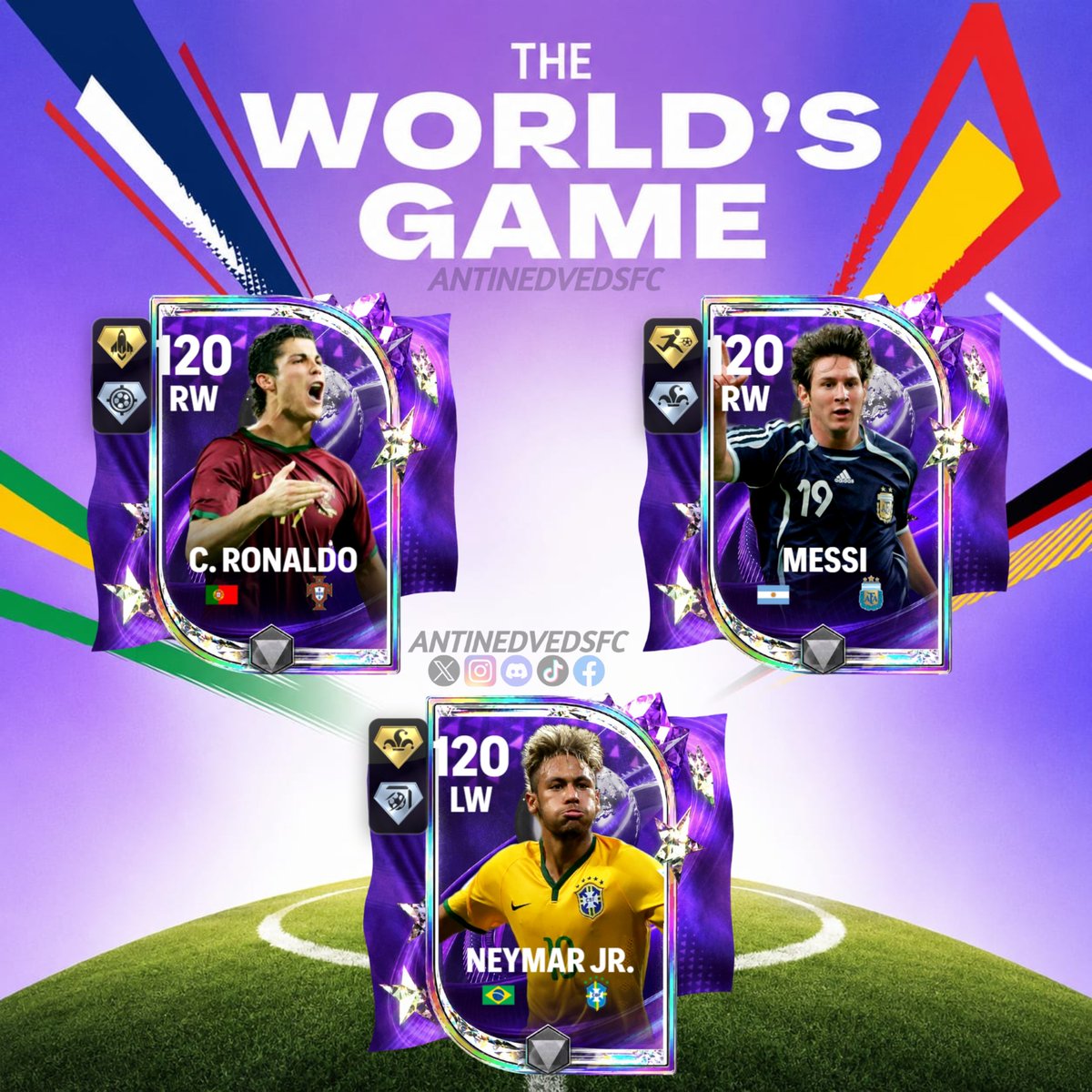 AntiNedveds_Fc's tweet photo. The World's Game 🌍
Según @Andrewfcm28  llegarán 3 flahbacks, por lo menos en el fc mobile chino, hay que ver si sale en el global.🔥👀
¿Te gustaría que salgan?🤔

#FCMobile 
@FirstHalfYT @HDWolvie @_thetonyg_ @tutiofifa @newcomerFM @2EMESYT @Mr_Believer1810 @SebasAk69 @NeuxFM https://t.co/TA1eOLaYp3