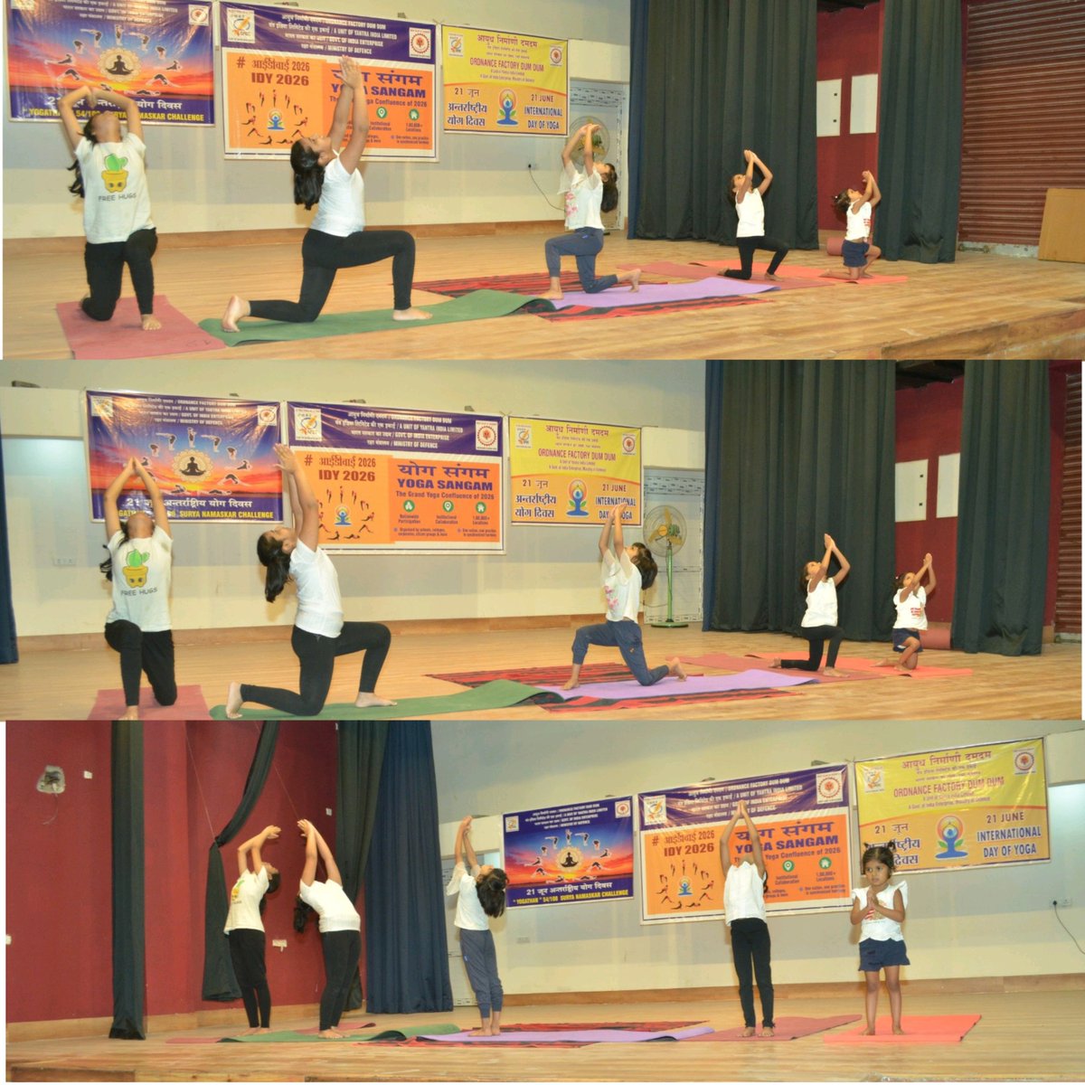 GM_OFDC_YIL's tweet photo. Children of #OFDC employees presented a wonderful Yoga Show at OFDC Community Hall on 16 June, reflecting enthusiasm, discipline & the spirit of healthy living. Their vibrant performances inspired all. 🧘♀️🌿 #IDY2026 @SpokespersonMoD @DefProdnIndia @PIB_India @YantraIndiaLtd https://t.co/qA6m3At2qE